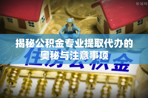应城揭秘公积金专业提取代办的奥秘与注意事项