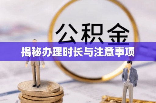 应城揭秘办理时长与注意事项