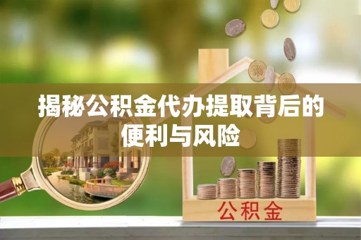 应城揭秘公积金代办提取背后的便利与风险