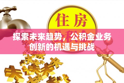 应城探索未来趋势，公积金业务创新的机遇与挑战
