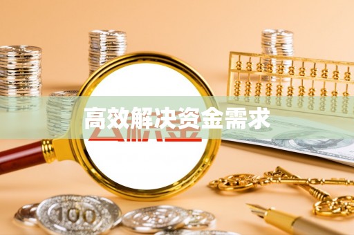 应城高效解决资金需求