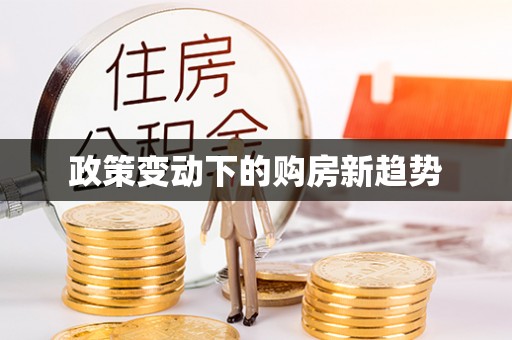 应城政策变动下的购房新趋势