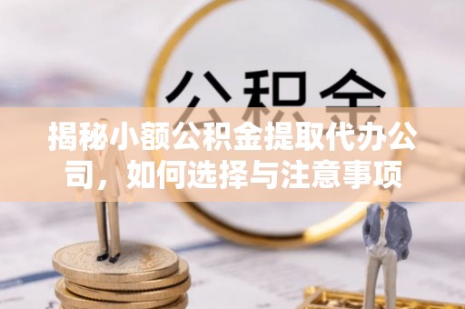 应城揭秘小额公积金提取代办公司，如何选择与注意事项