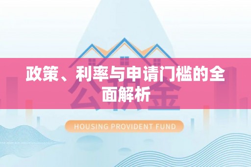 应城政策、利率与申请门槛的全面解析