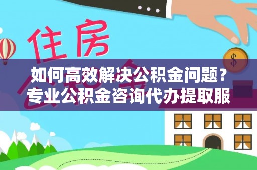 应城如何高效解决公积金问题？专业公积金咨询代办提取服务来帮你