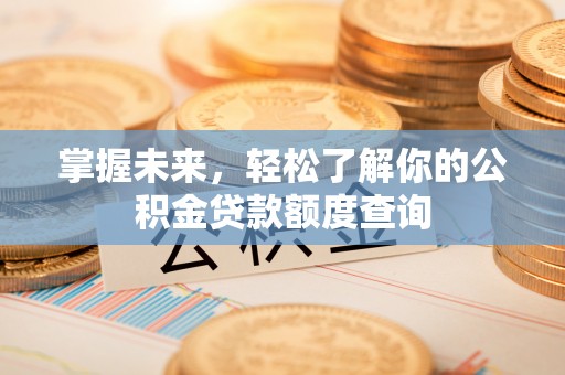 应城掌握未来，轻松了解你的公积金贷款额度查询