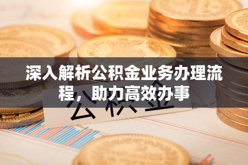 应城深入解析公积金业务办理流程，助力高效办事