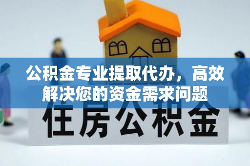 应城公积金专业提取代办，高效解决您的资金需求问题