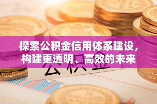 应城探索公积金信用体系建设，构建更透明、高效的未来
